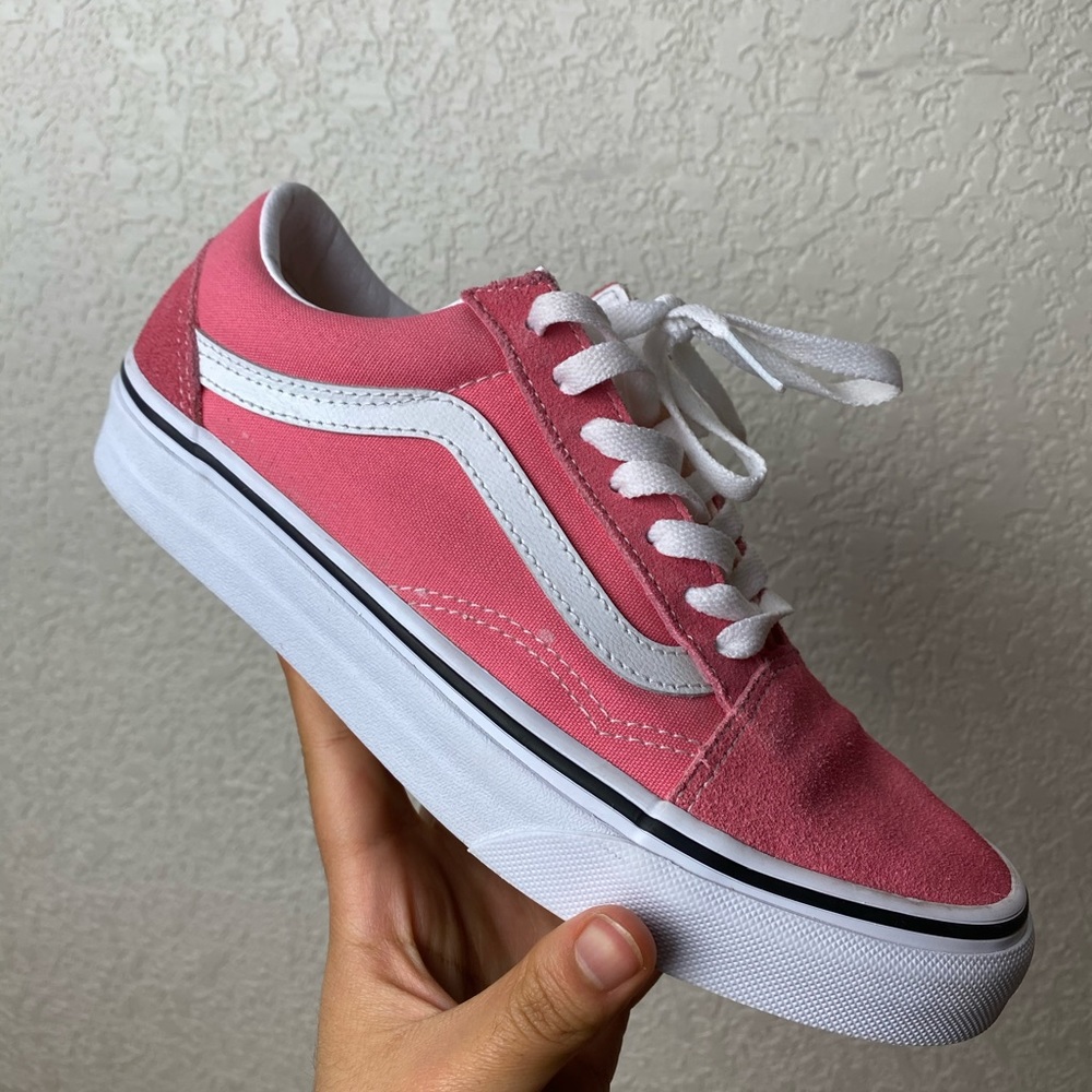 pink old skool vans